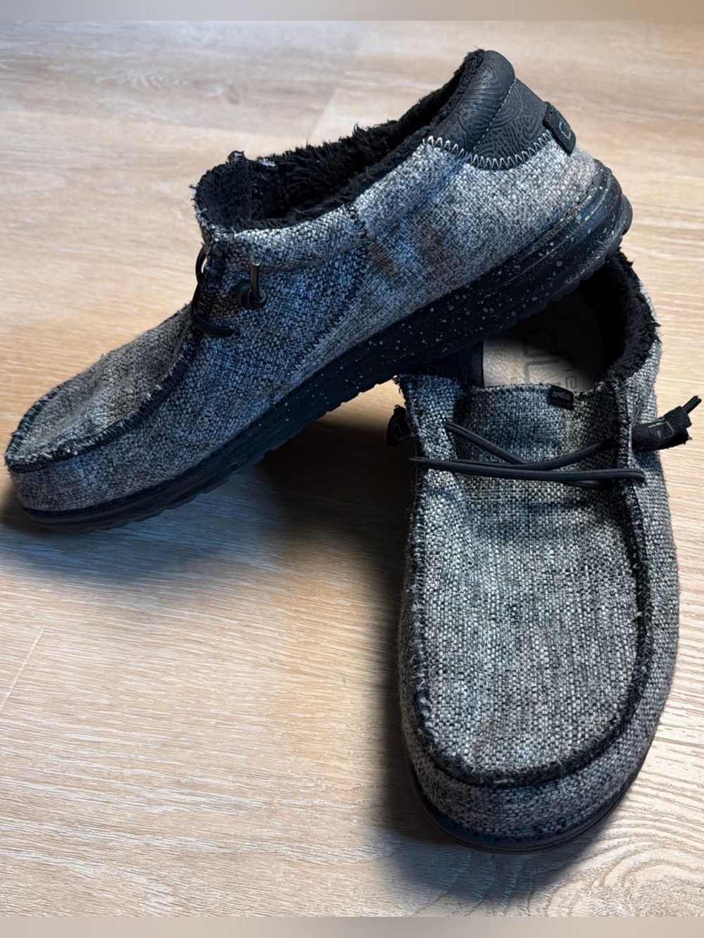 Hey Dude Wally Sox Slip-On Loafers in Gray Black